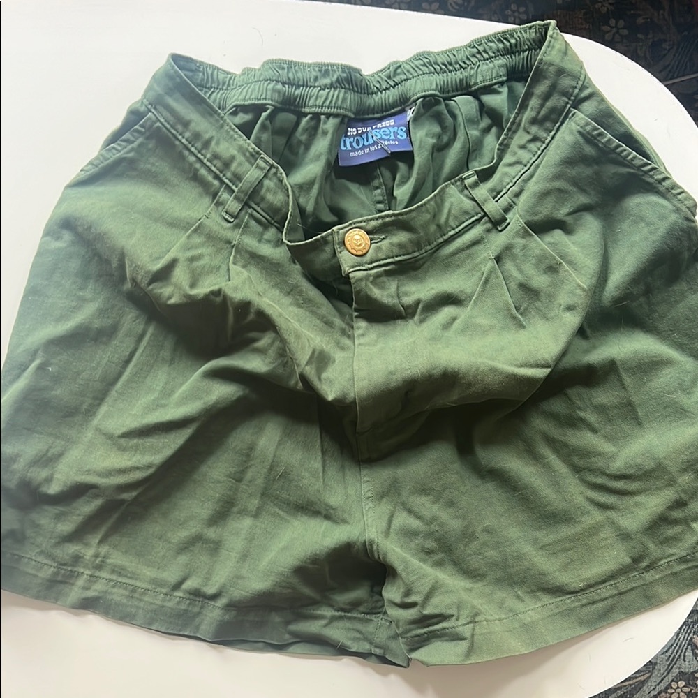 Big Bud Press green trouser shorts